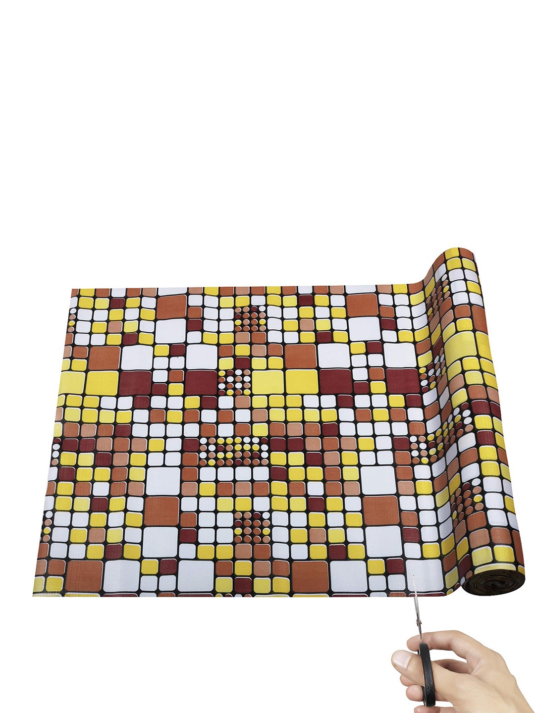 

Dakshya Industries Brown Printed Anti Slip Self Cover Roll