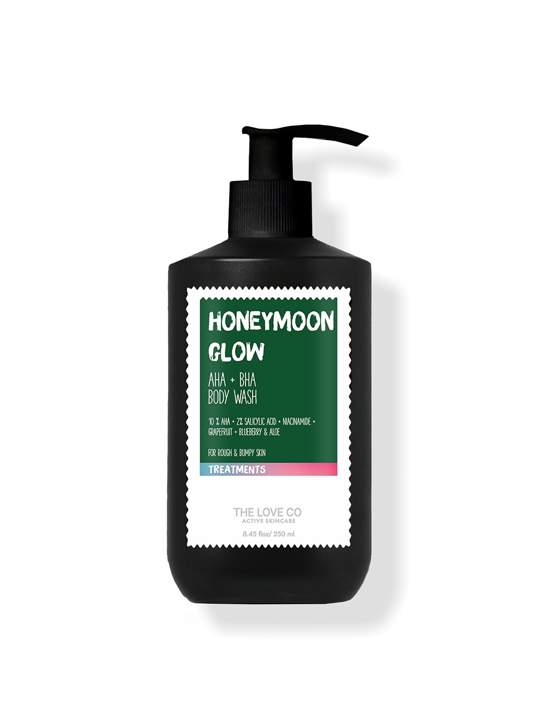 

The Love Co Honeymoon Glow AHA BHA Body Wash - 250ml, Black