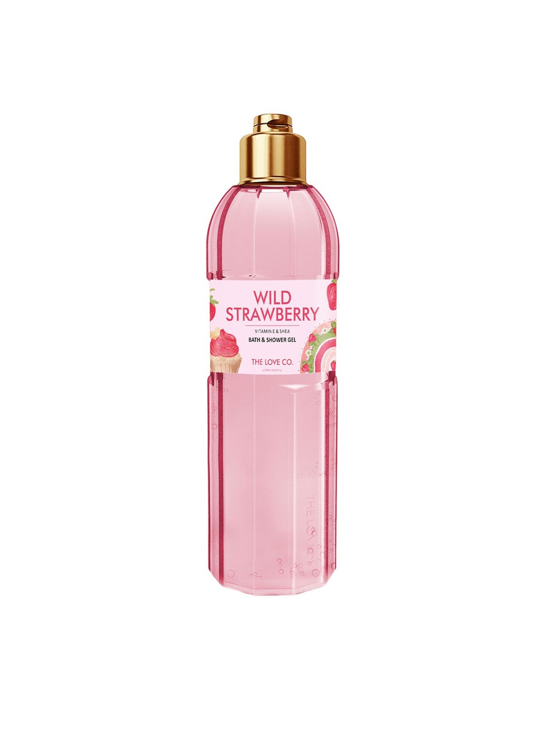 

The Love Co Wild Strawberry Luxury Bath & Shower Gel - 250ml, White