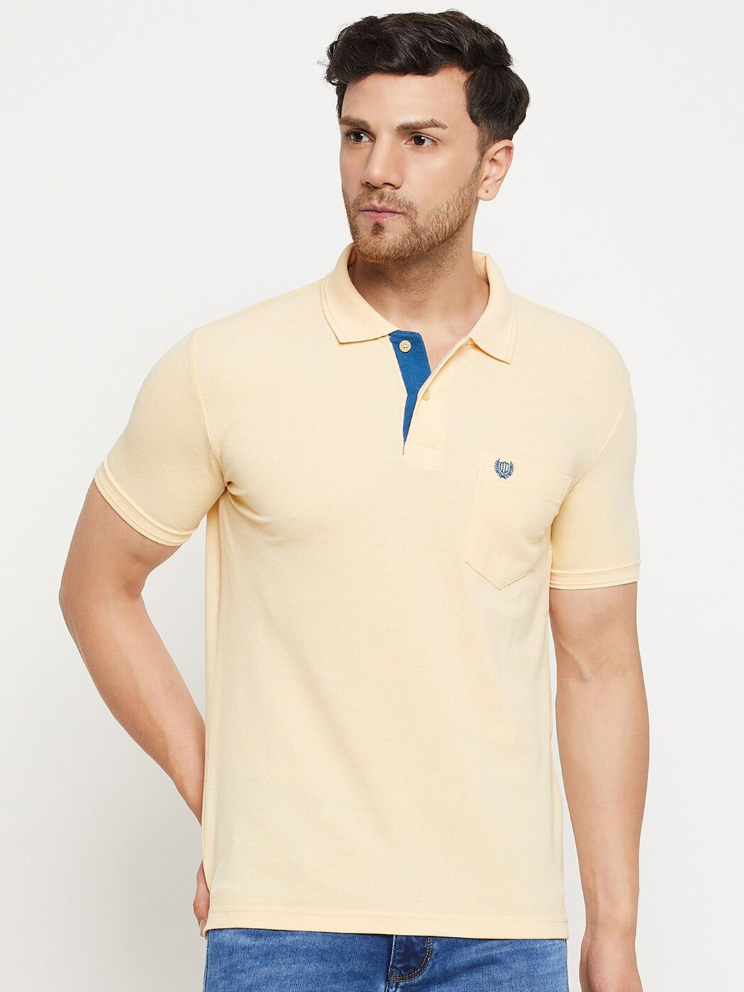 

Duke Polo Collar Pockets Cotton T-shirt, Yellow