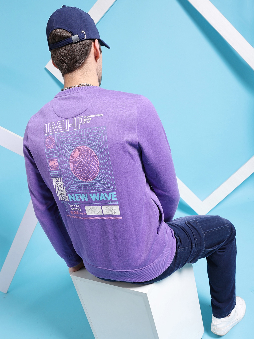 

The Indian Garage Co Graphic Printed Sweatshirt, Purple