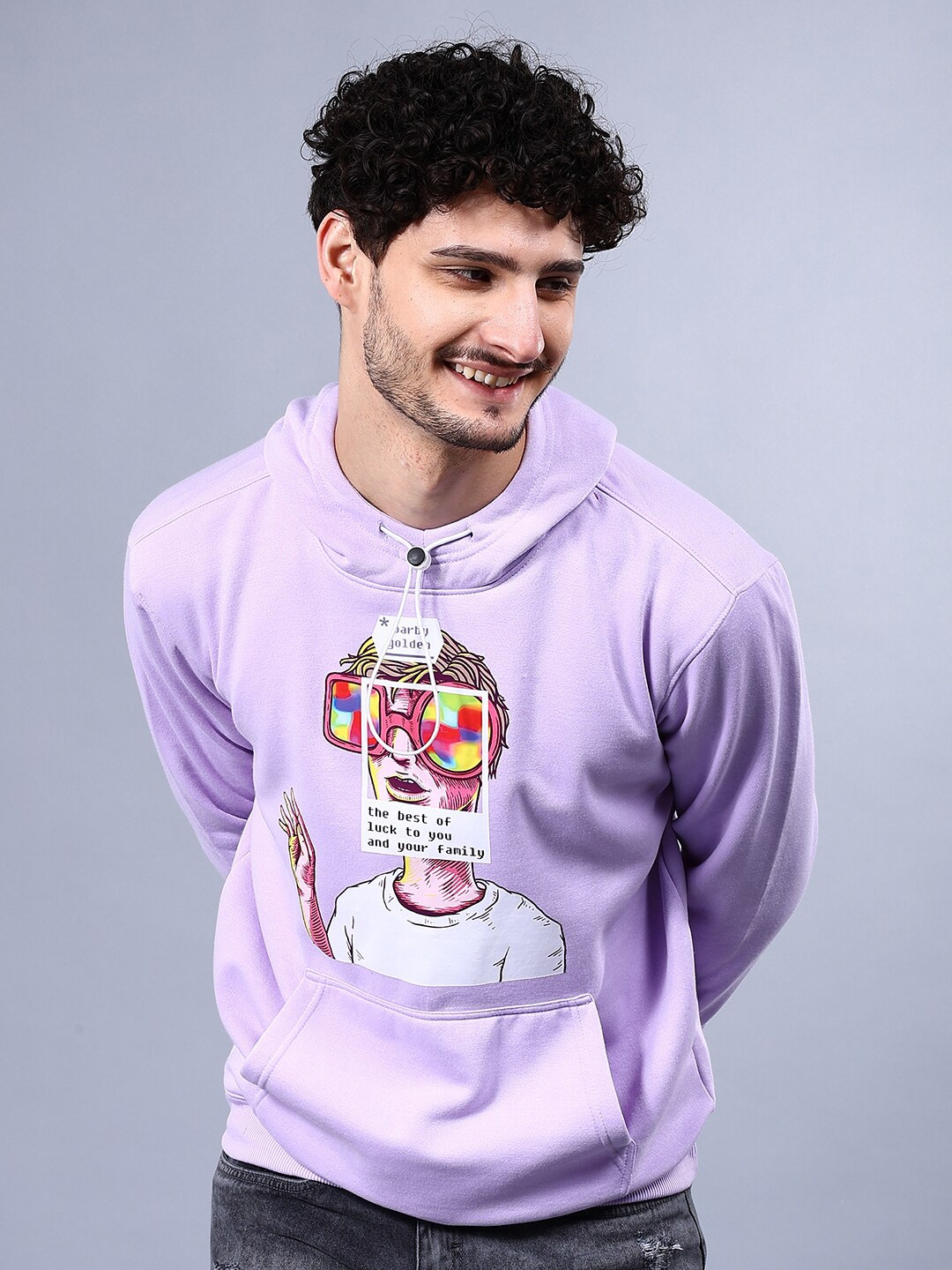 

The Indian Garage Co Graphic Hooded Pullover, Purple