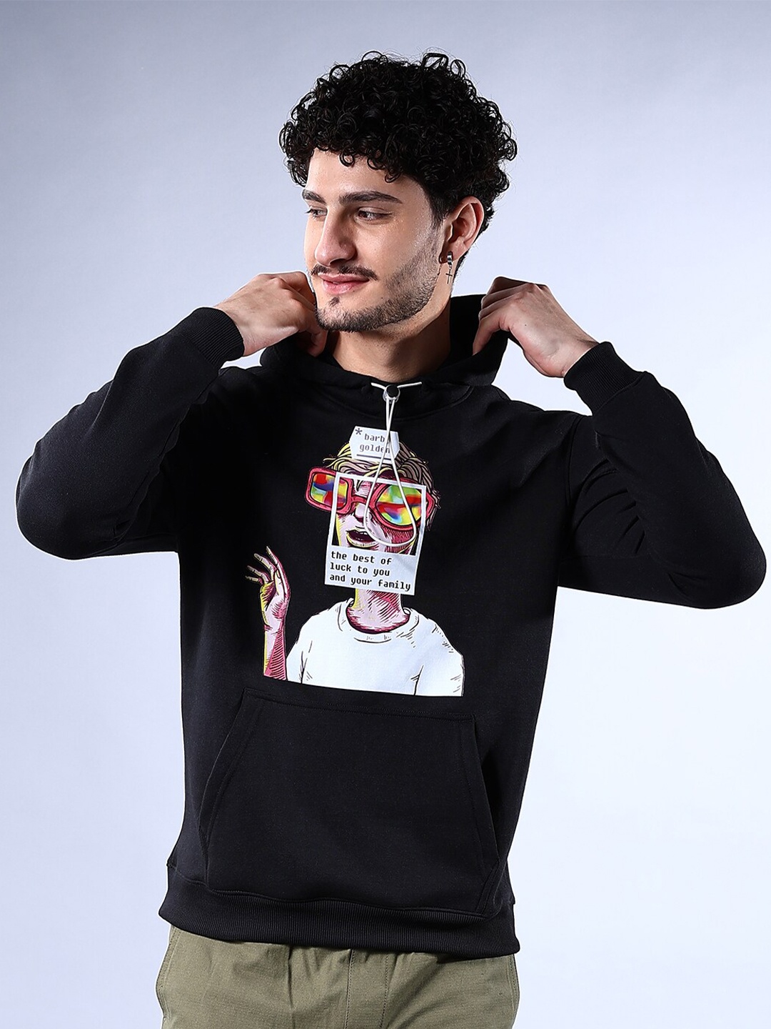 

The Indian Garage Co Graphic Hooded Pullover, Black