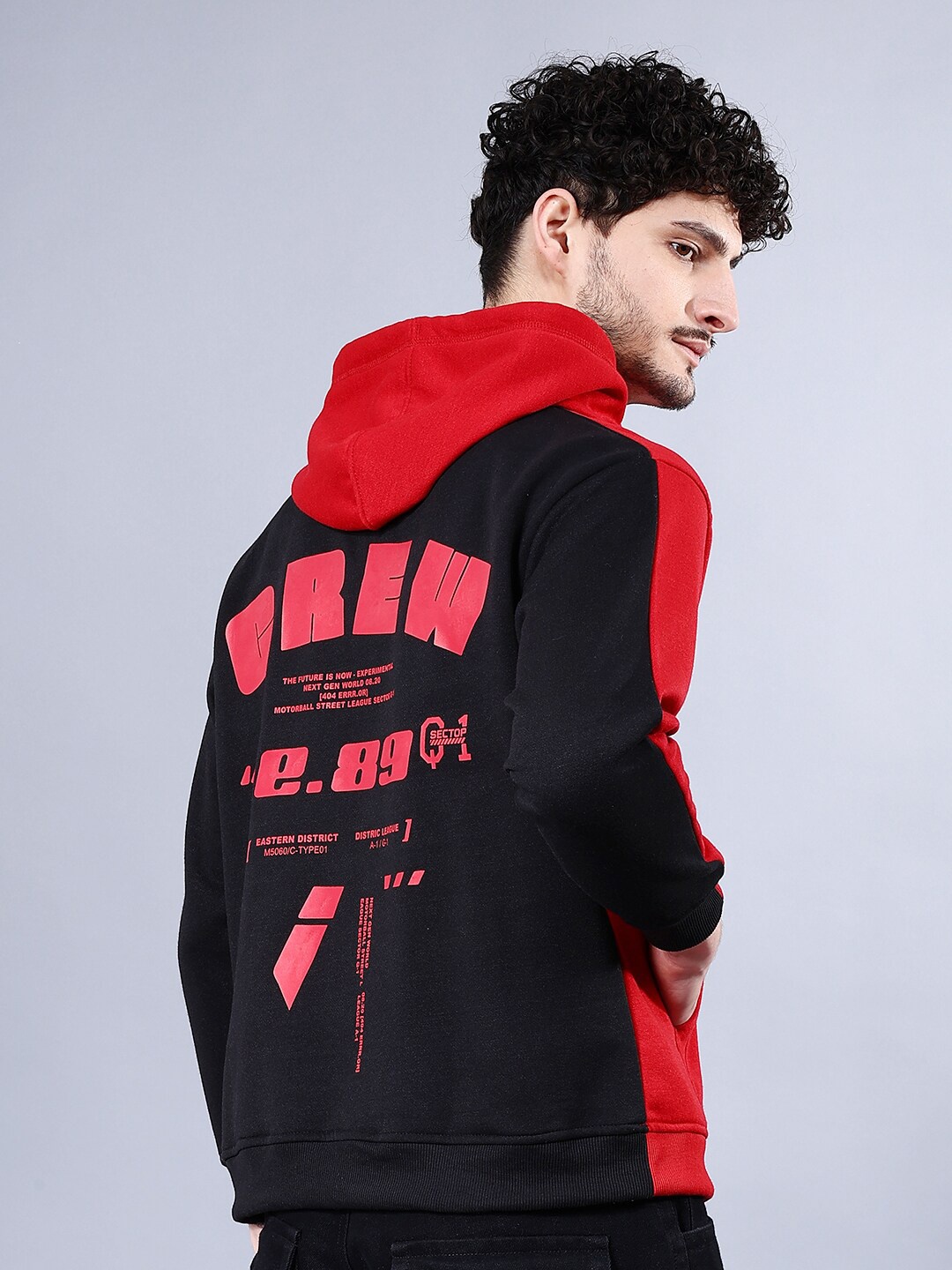 

The Indian Garage Co Hooded Printed Sweatshirt, Red
