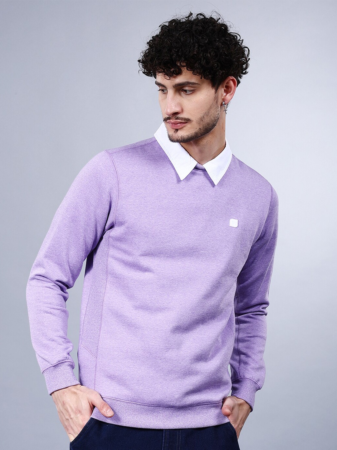 

The Indian Garage Co Long Sleeves Pullover, Purple