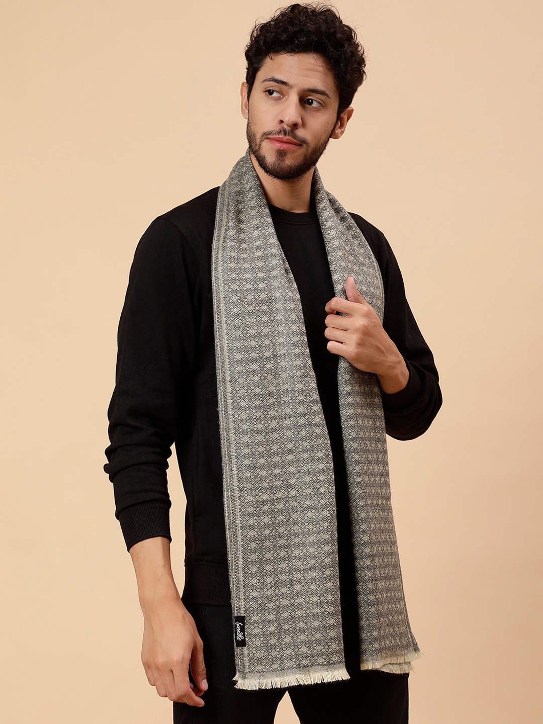 

Tweedle Men Woolllen Mufflers, Grey