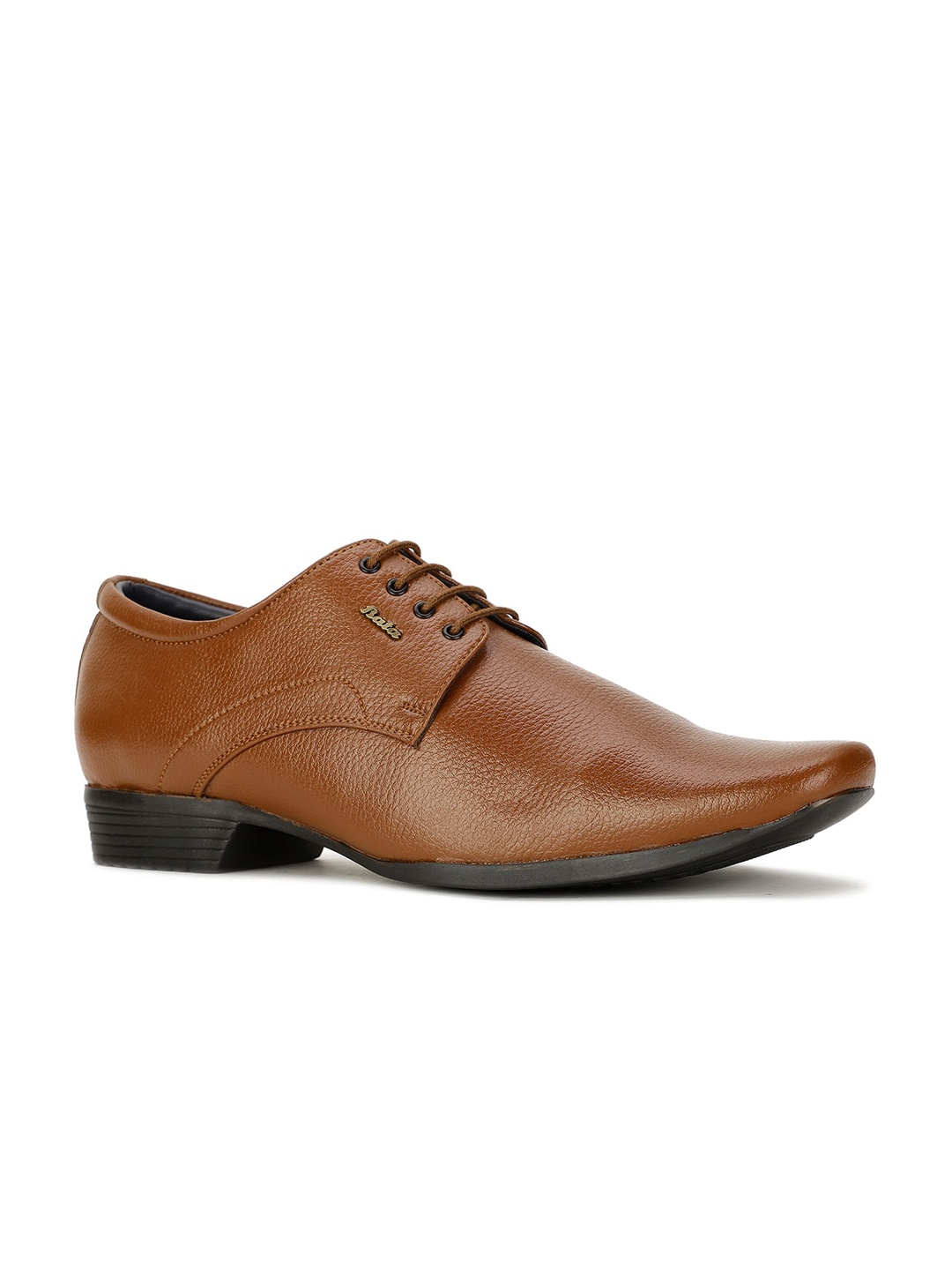 

Bata Men Textured Formal Derbys, Tan