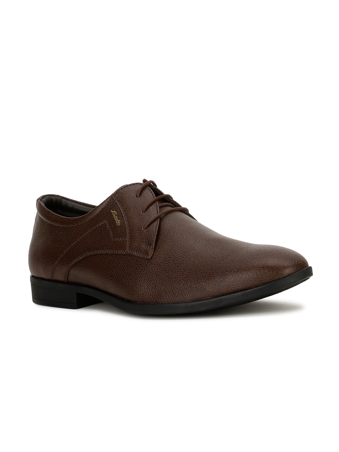 

Bata Men Textured Formal Derbys, Brown