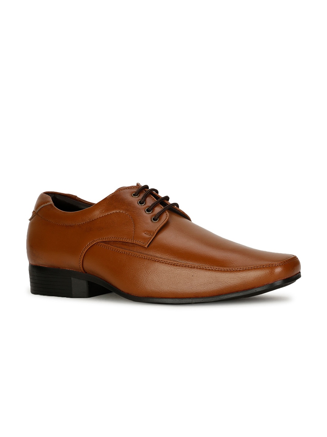 

Bata Men Textured Formal Derbys, Tan