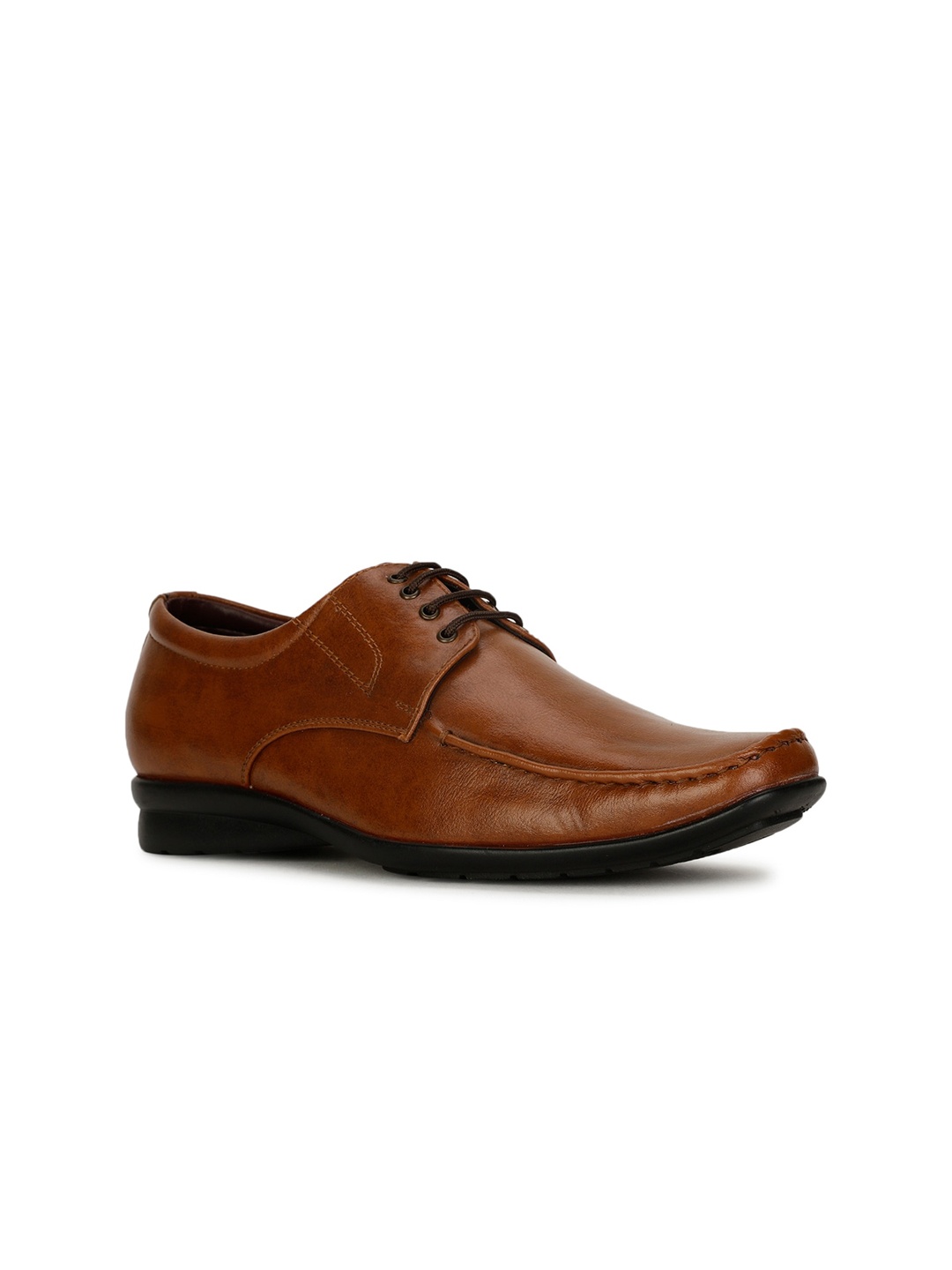 

Bata Men Textured Formal Derbys, Tan