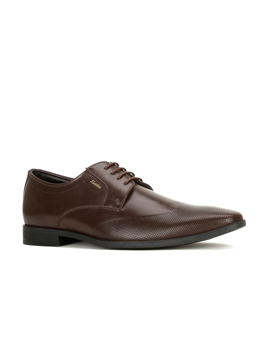 

Bata Men Perforated Formal Derbys, Brown