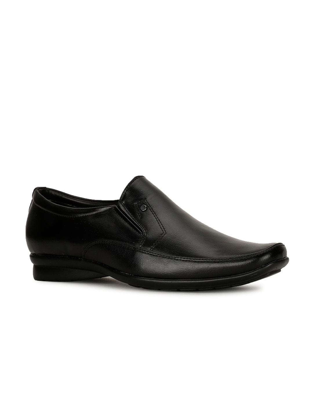 

Bata Men Square Toe Formal Slip On Shoes, Black