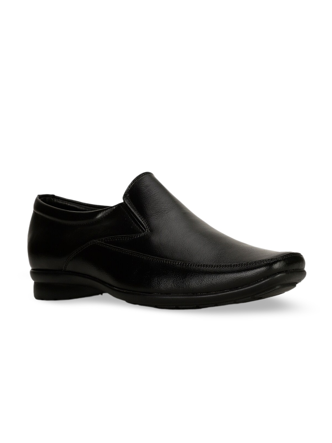 

Bata Men Round Toe Formal Slip On Shoes, Black
