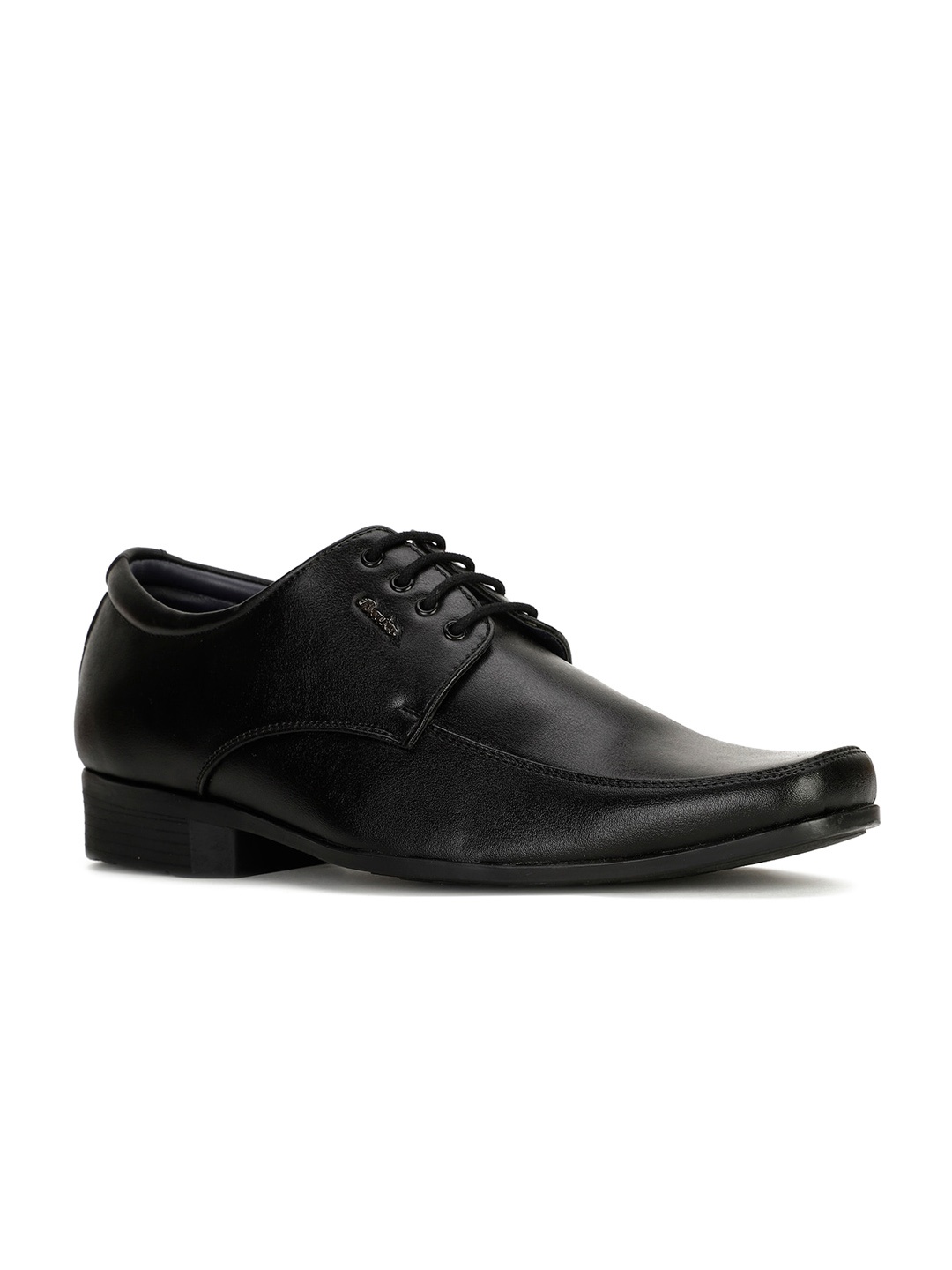 

Bata Men Round Toe Formal Derbys, Black