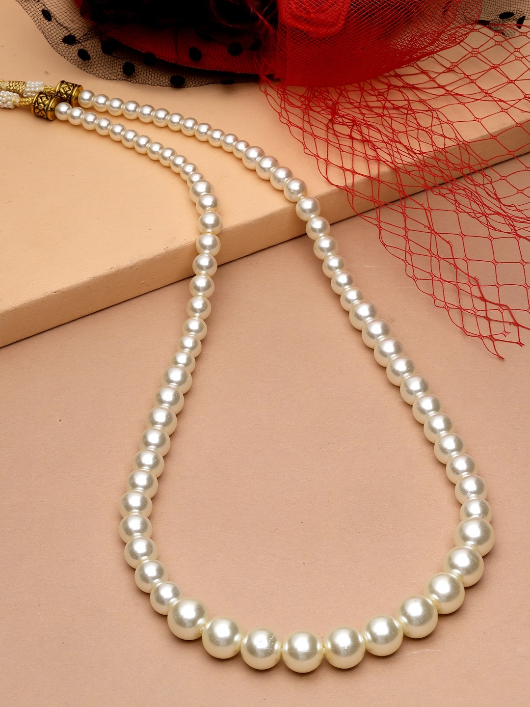 

Sanjog Men Dulha Moti Pearl Groom Necklace, Gold