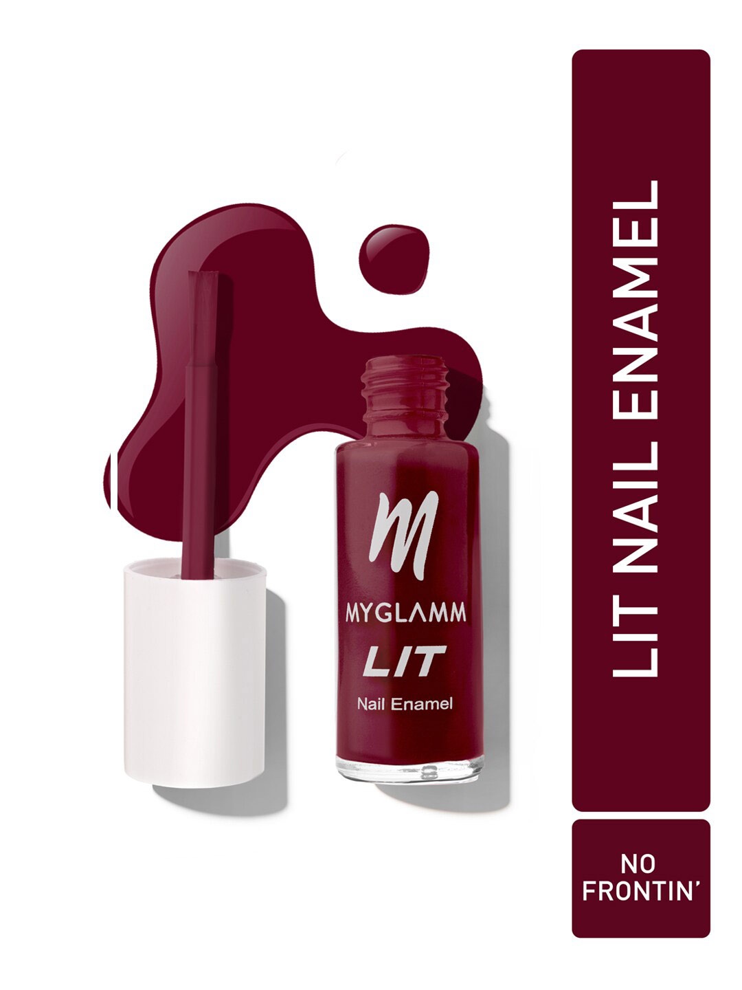 

MyGlamm LIT Long Lasting Nail Enamel 7ml - Frontin, Purple