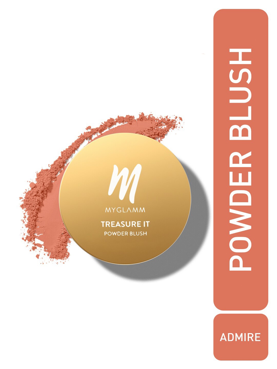 

MyGlamm Treasure IT Powder Matte Blush - 4g - Admire, Brown