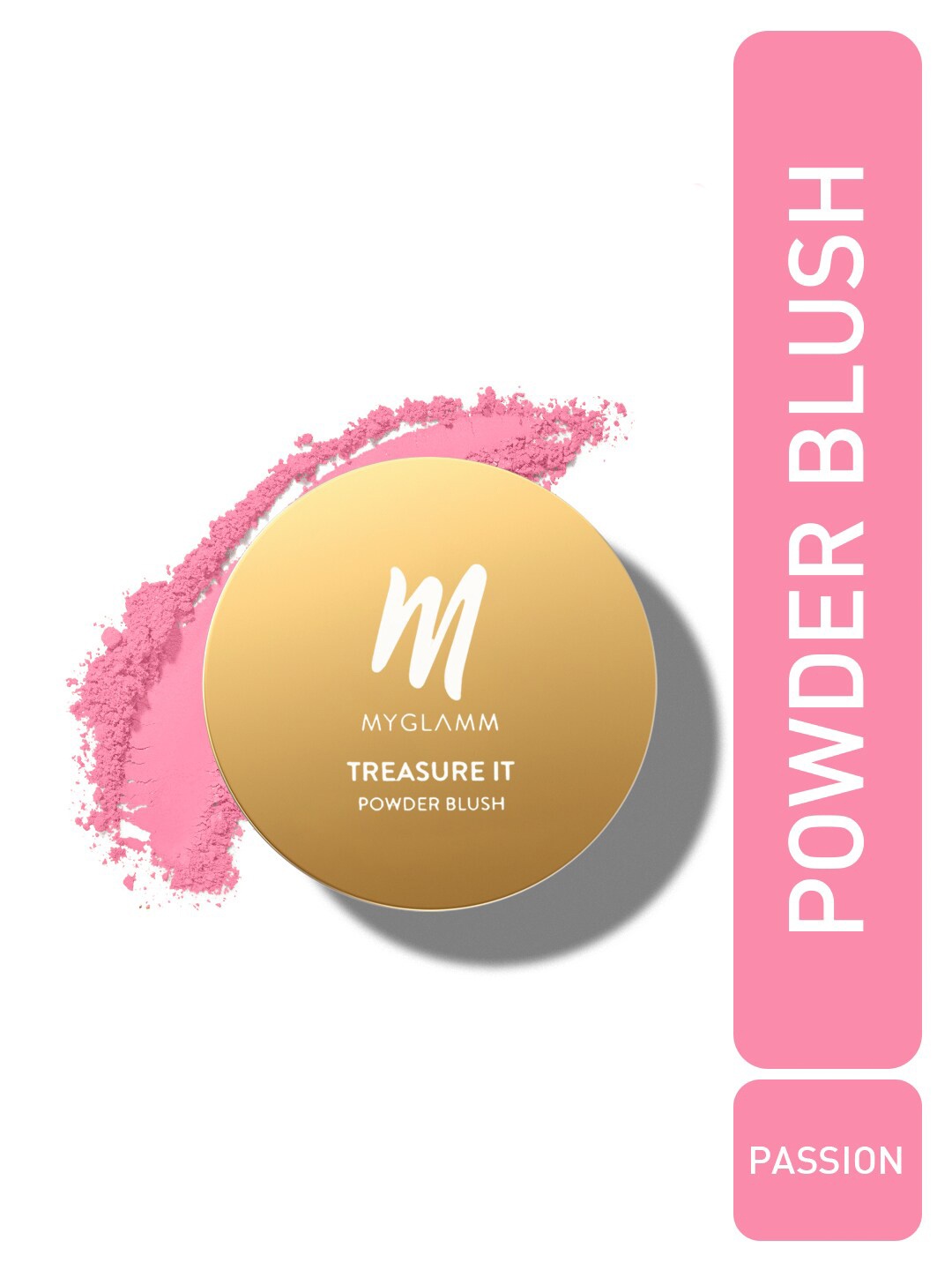 

MyGlamm Treasure IT Powder Matte Blush - 4g - Passion, Peach