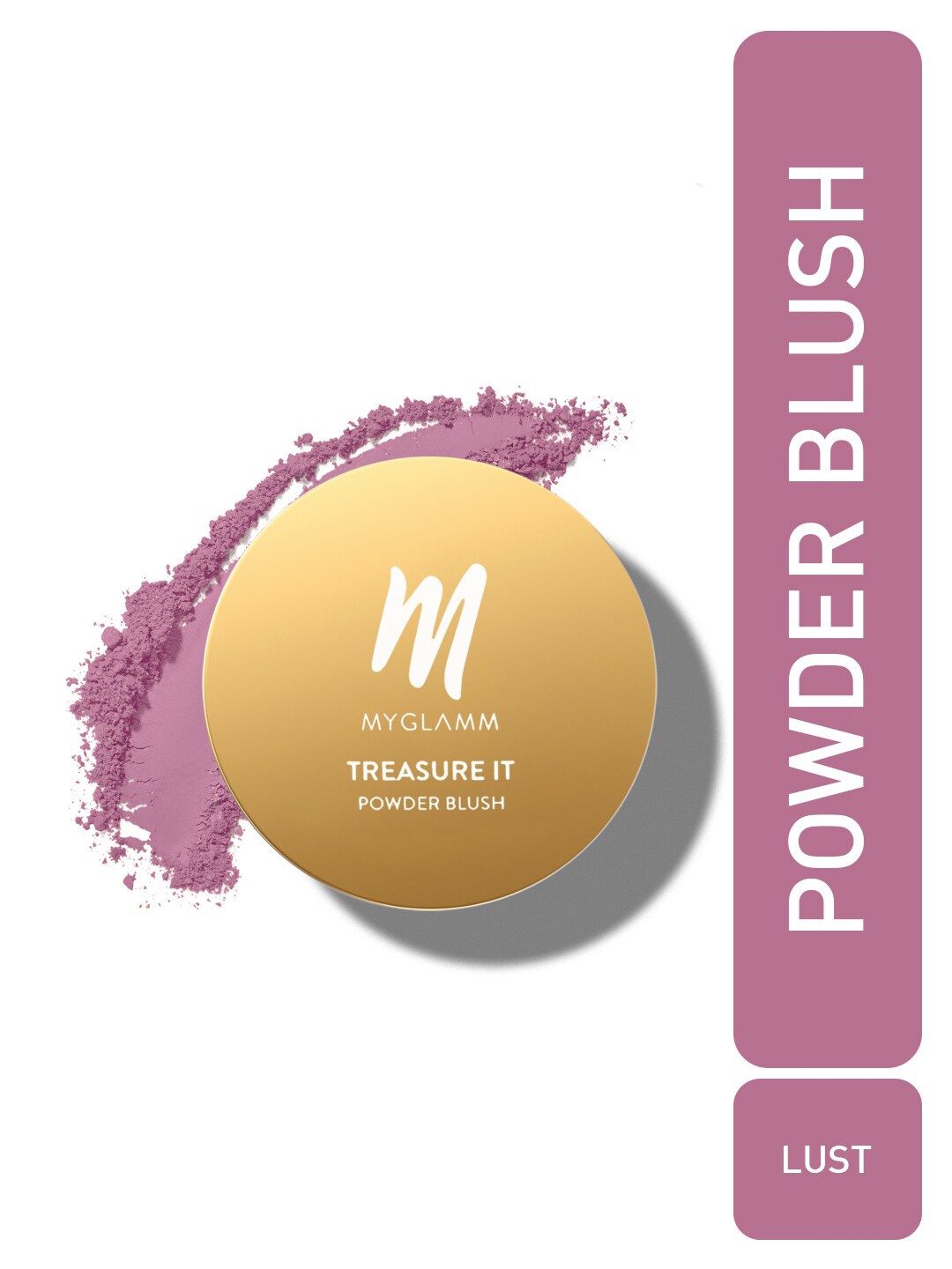 

MyGlamm Treasure IT Powder Matte Blush - 4g - Lust, Purple