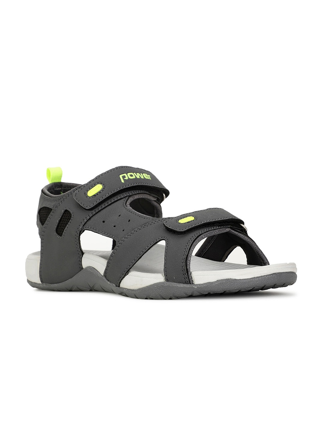 

Power Men Perforated Sports Sandals, Grey