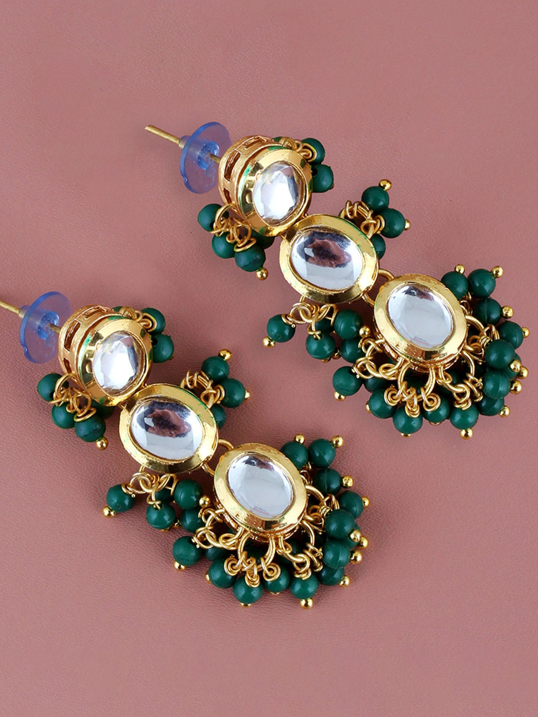 

LUCKY JEWELLERY Gold Plated Drop Earrings