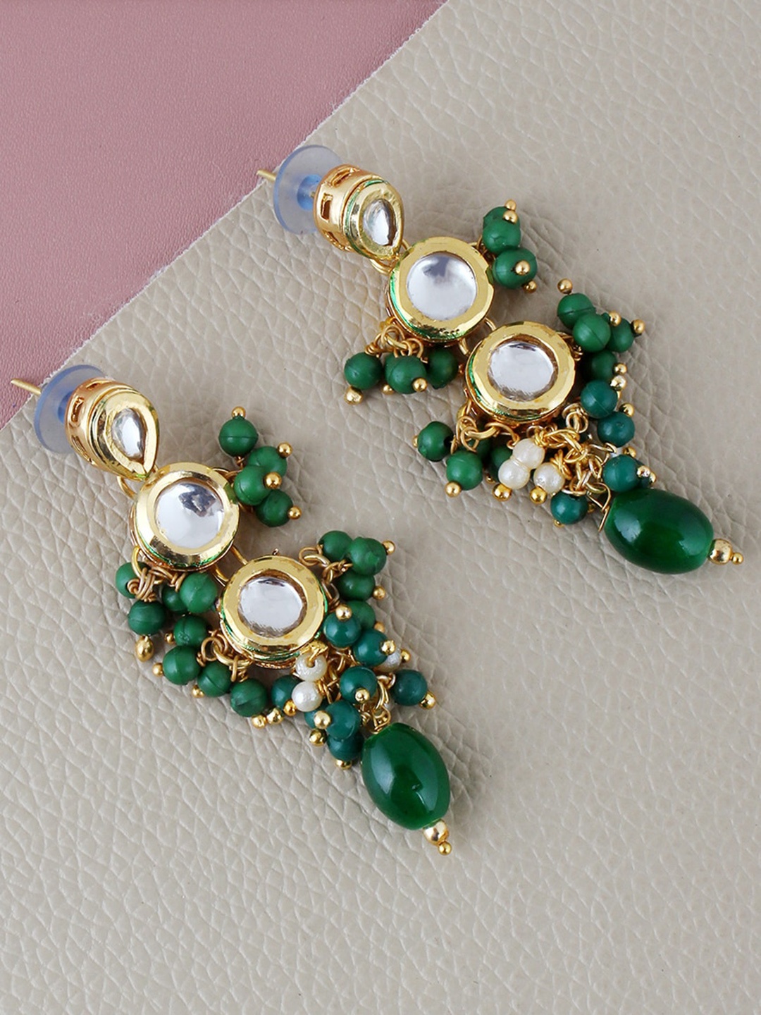 

LUCKY JEWELLERY Gold Plated Drop Earrings