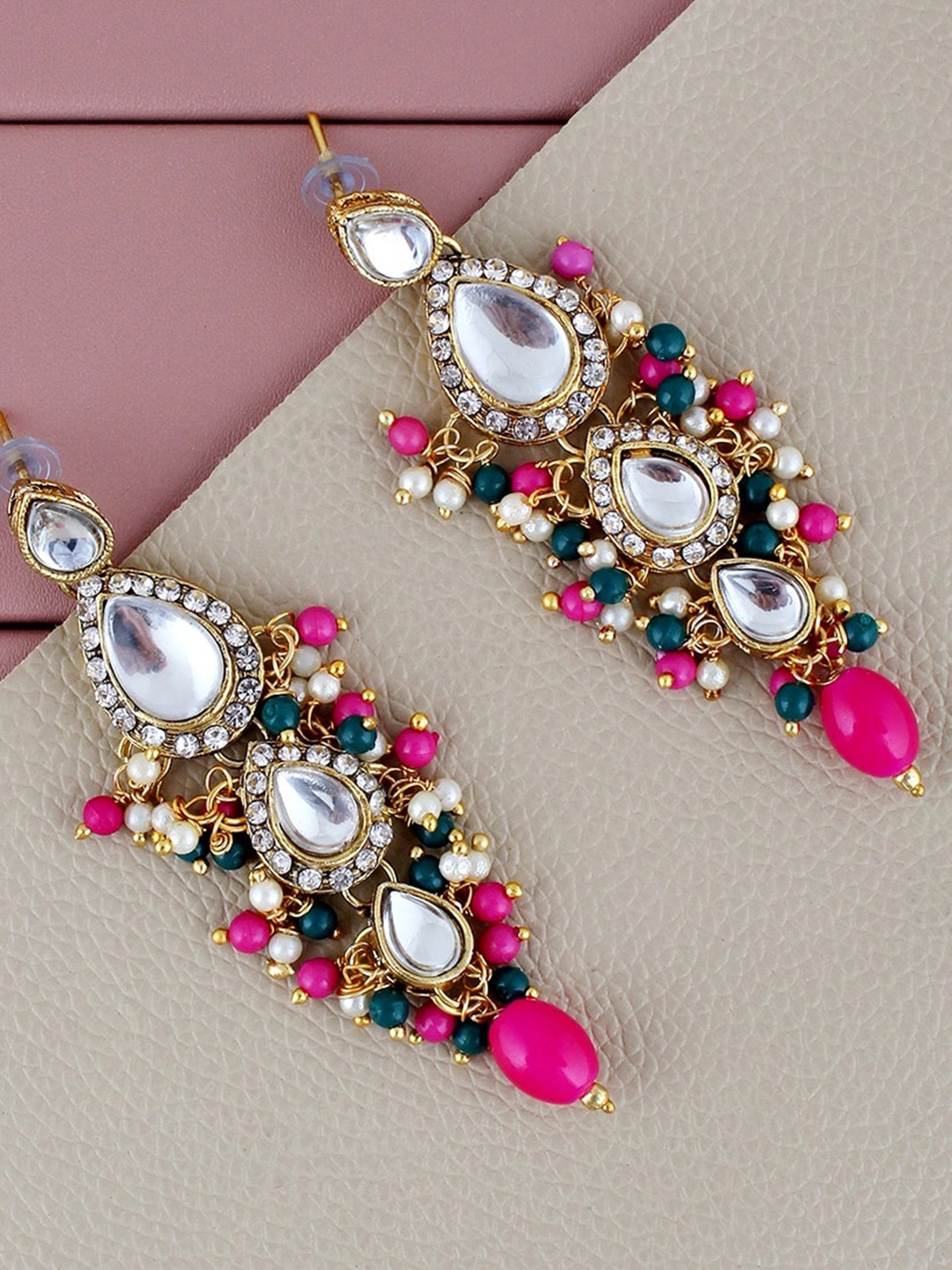 

LUCKY JEWELLERY Gold Plated Drop Earrings