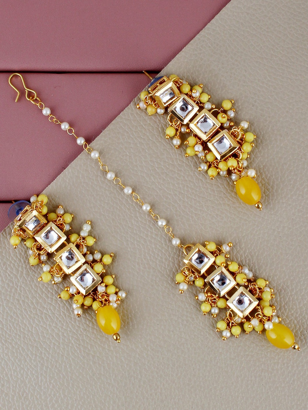 

LUCKY JEWELLERY Gold Plated Jewellery Set