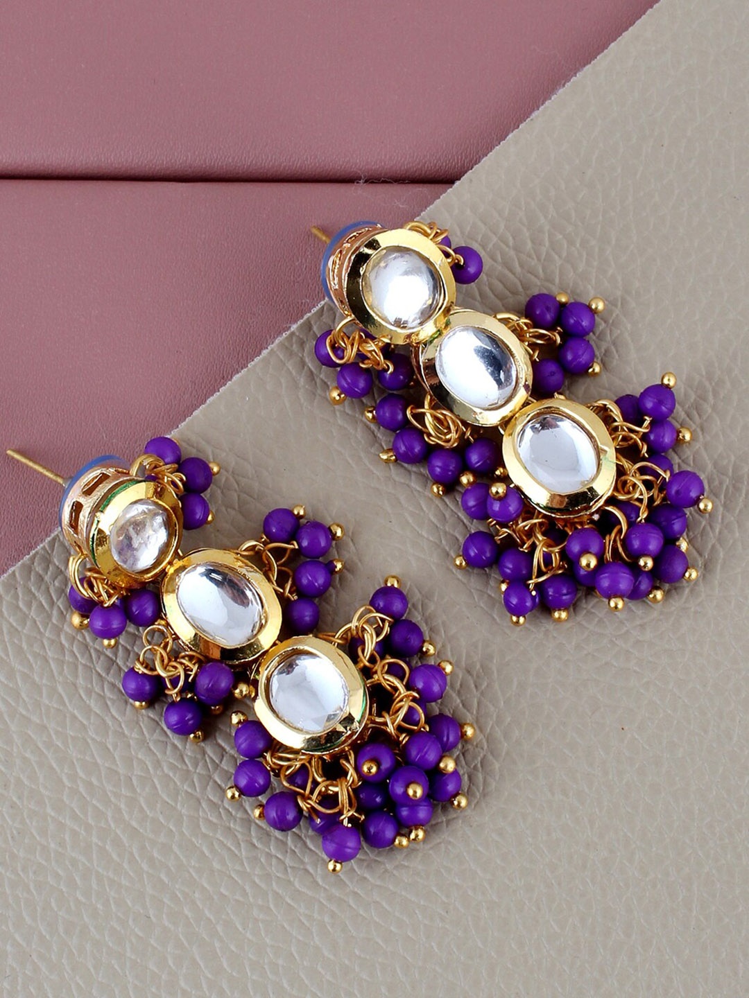 

LUCKY JEWELLERY Gold Plated Drop Earrings