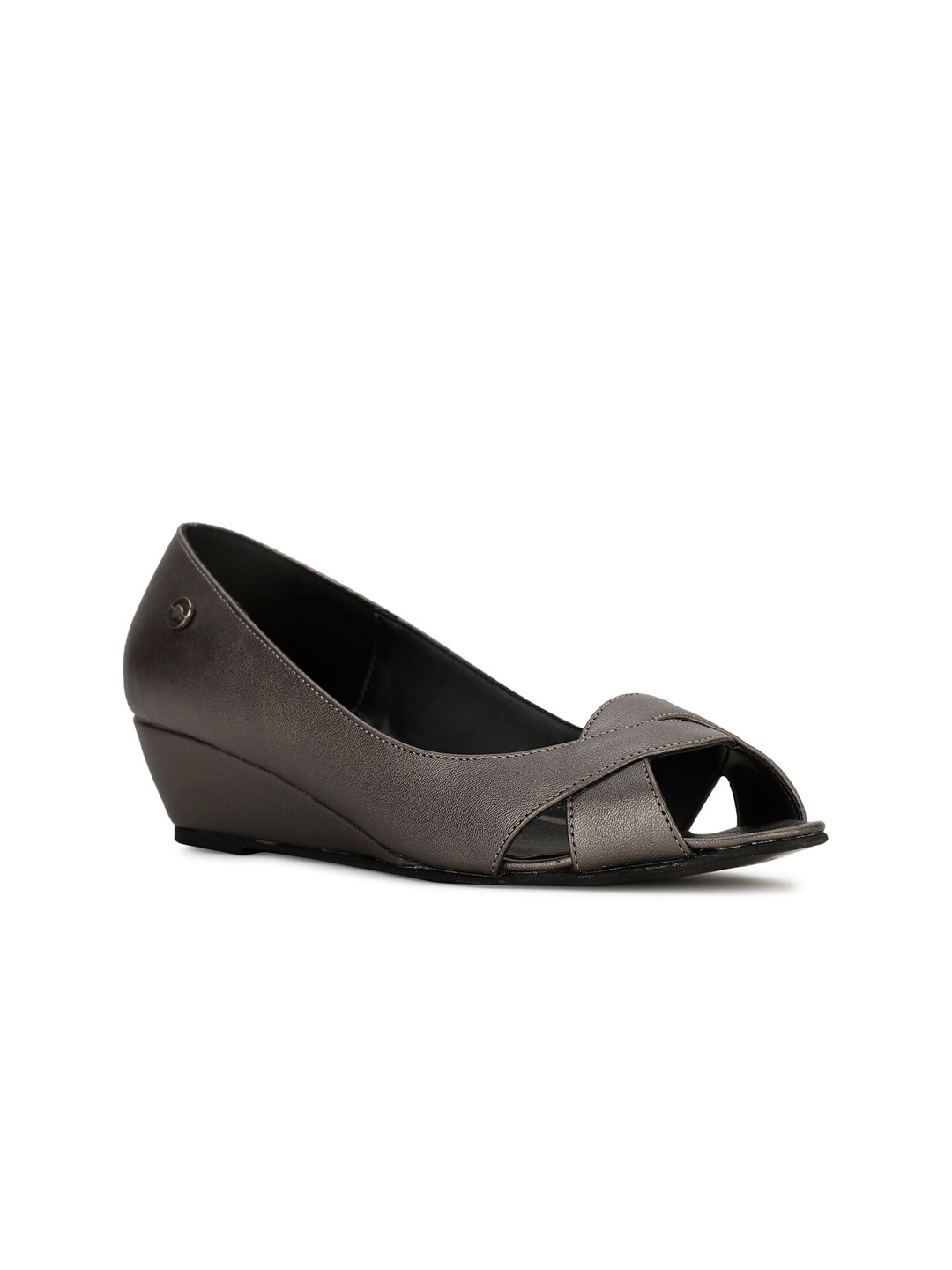 

Bata Path Textured Wedge Pumps, Charcoal