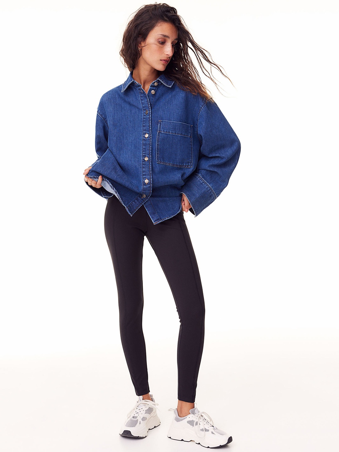 

H&M Sturdy Leggings, Black