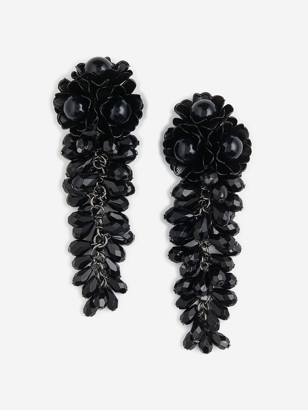

H&M Long Earrings, Black