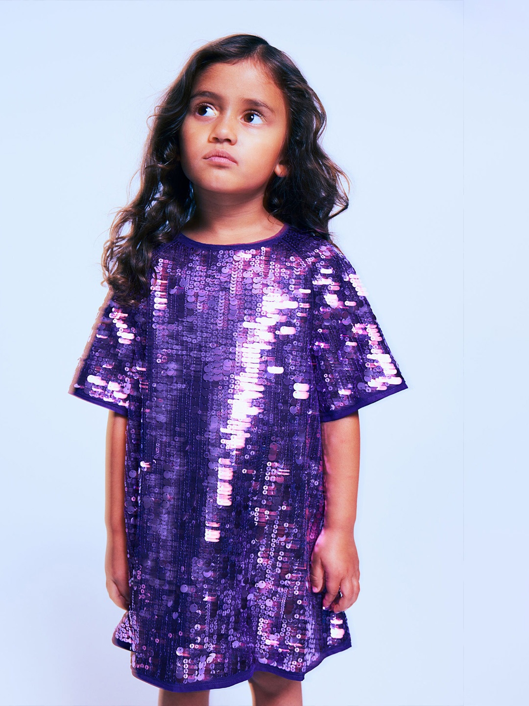 

H&M Girls Sequined Dress, Purple