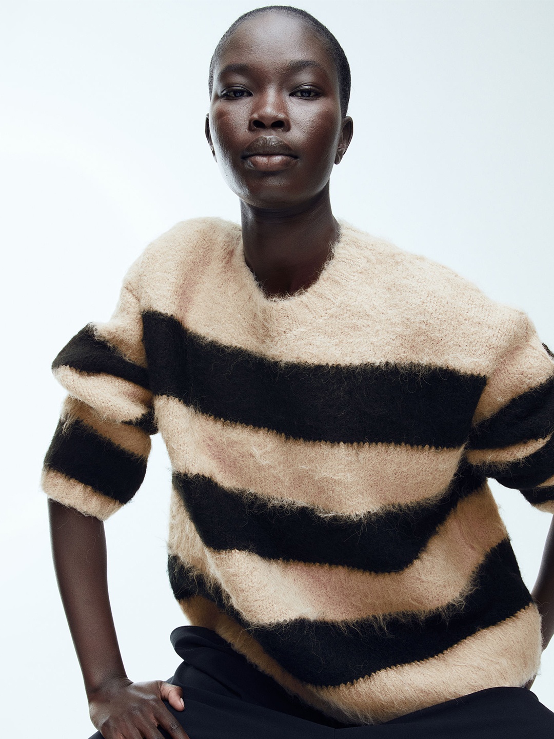 H&M Oversized Jumper, Beige