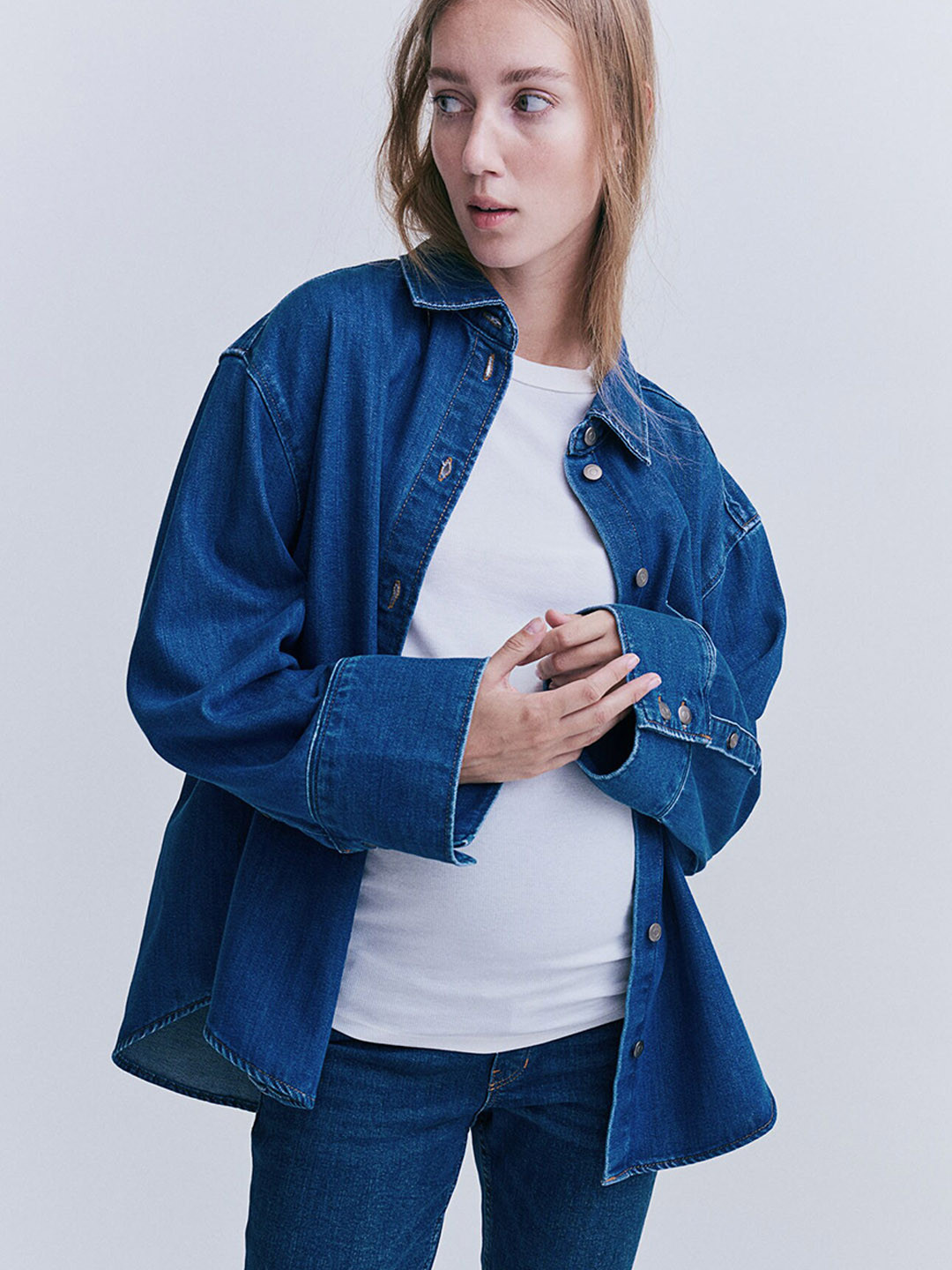 

H&M MAMA Skinny Jeans, Blue