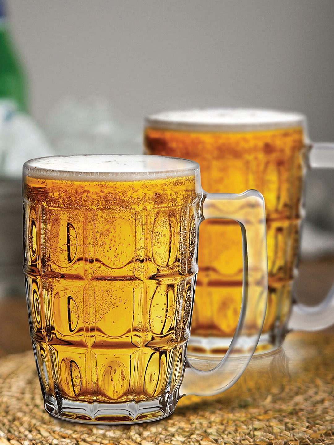

Cello Executive Set of 2 Transparent Beer Glass Mugs 375ml