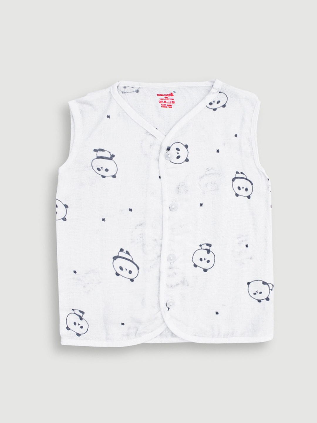 

Born Babies Infants Kids Printed Cotton Jhablas, Grey
