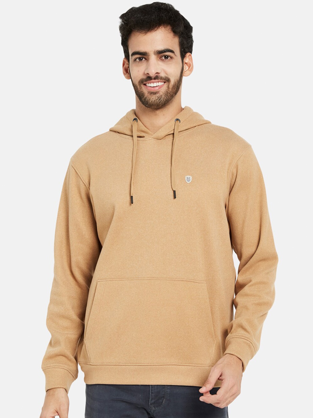 

Octave Hooded Long Sleeves Fleece Pullover, Khaki