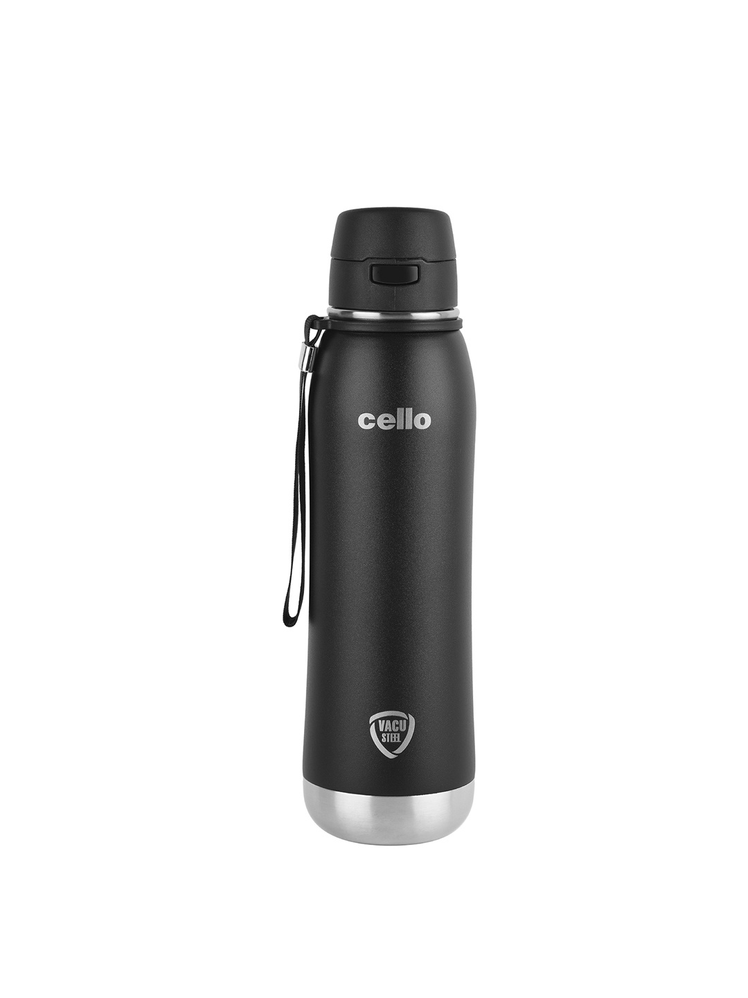 

Cello Hot and Cold Vacuum Insulated Flask with Screw Lid, Black