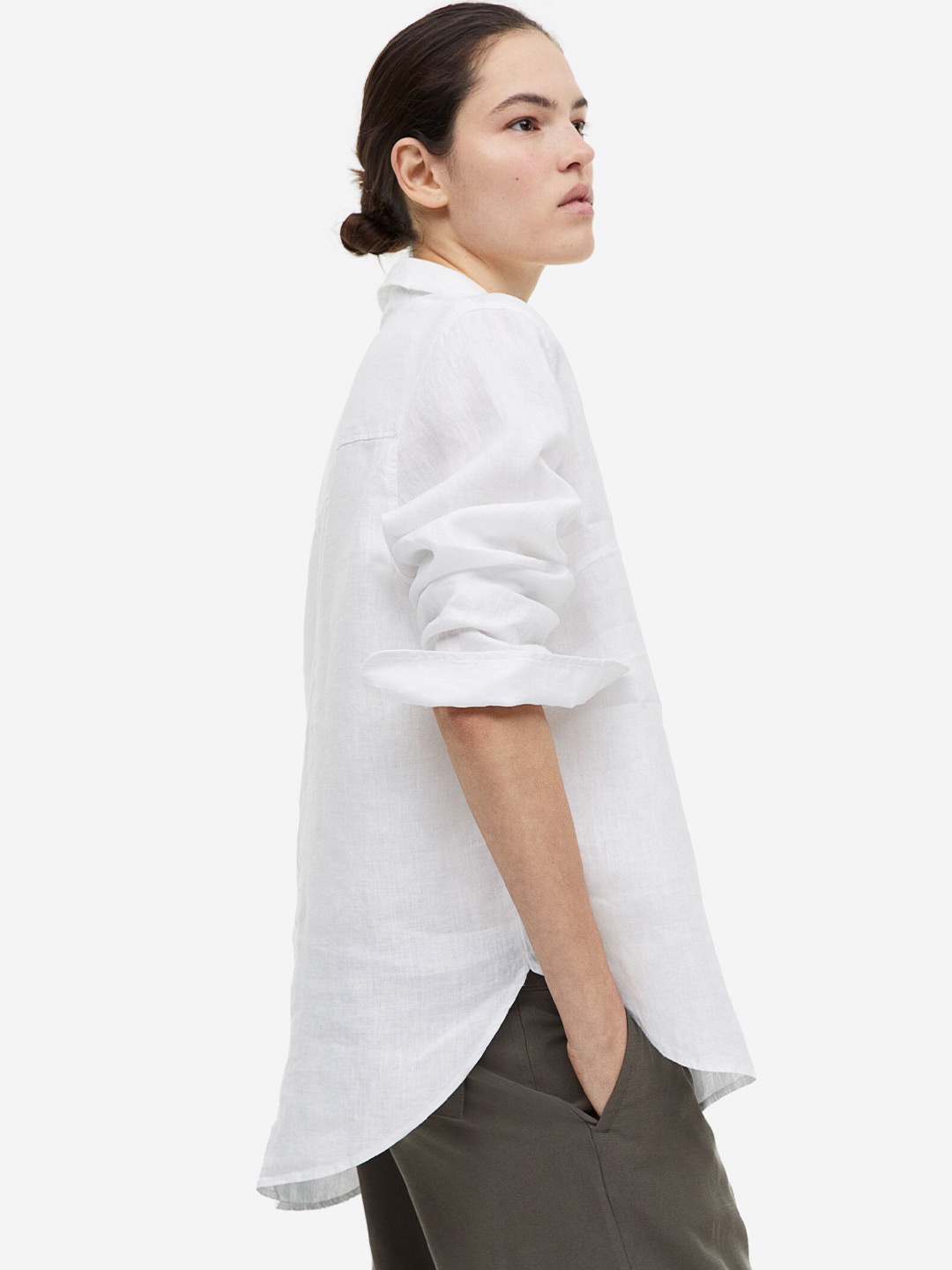 

H&M Pure Linen Shirts, White