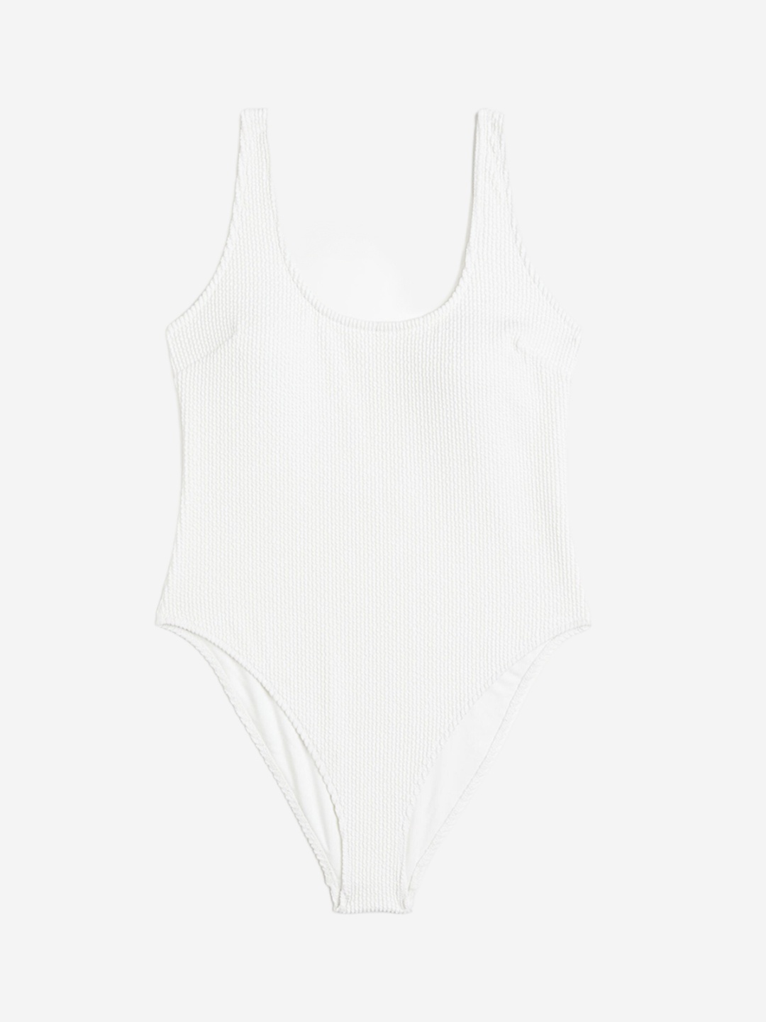 

H&M High-Leg Swimsuit, White