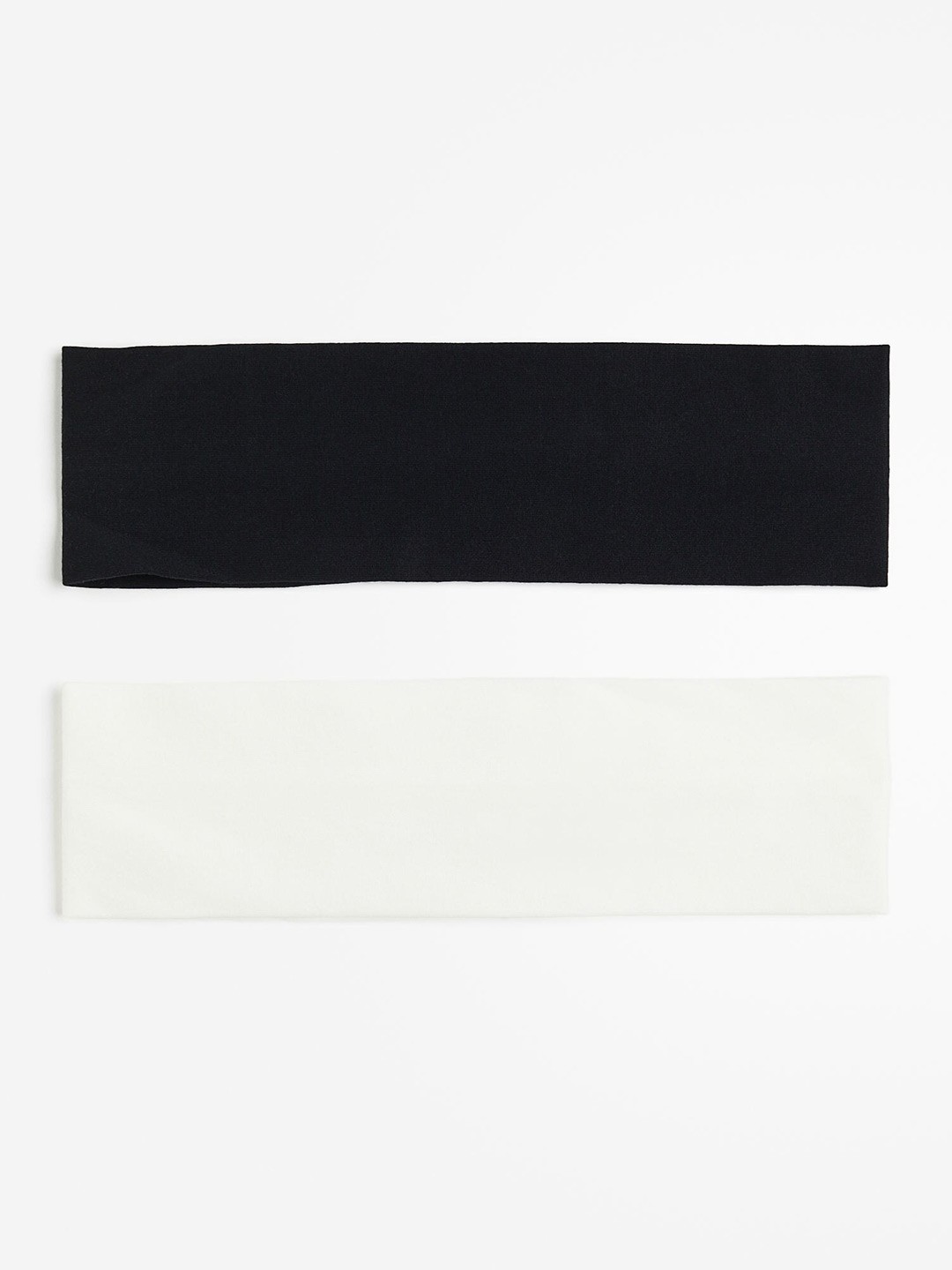 

H&M 2-Pack Jersey Headbands, White
