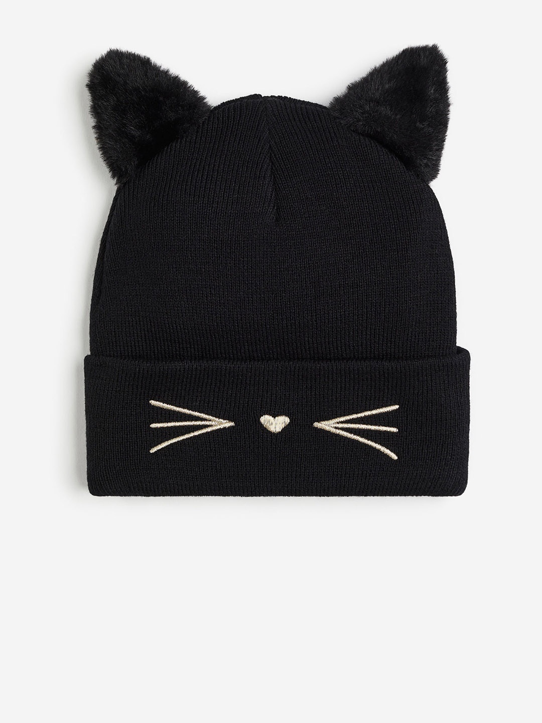 

H&M Girls Pompom Hat, Black