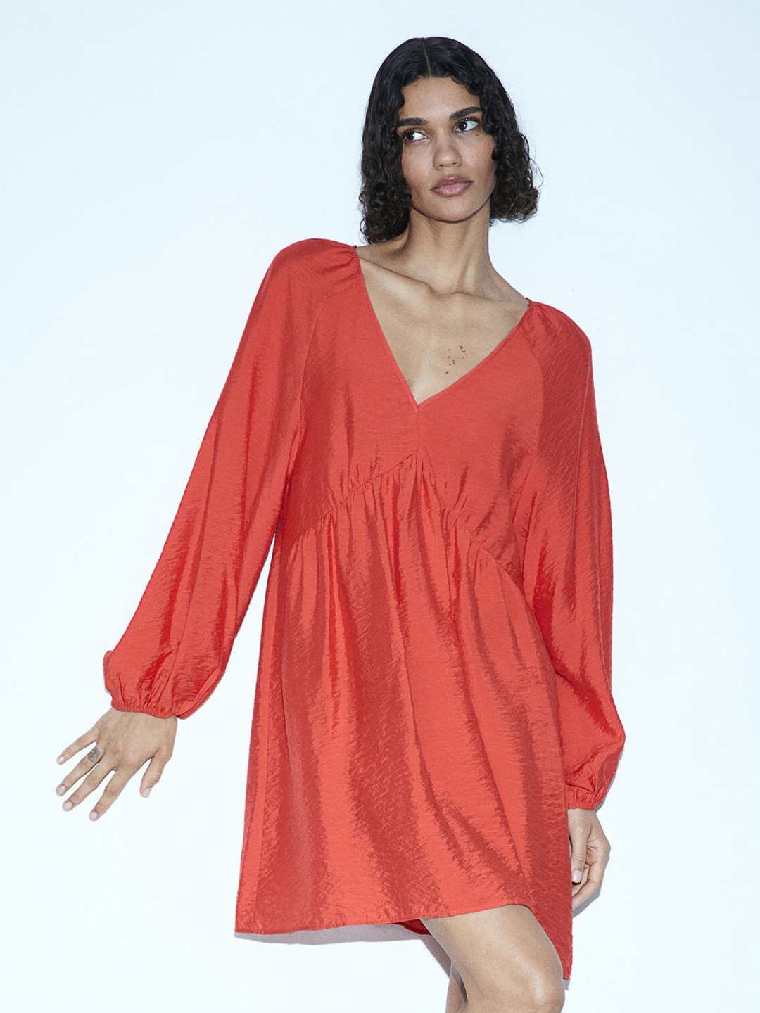

H&M A-Line Dress, Red