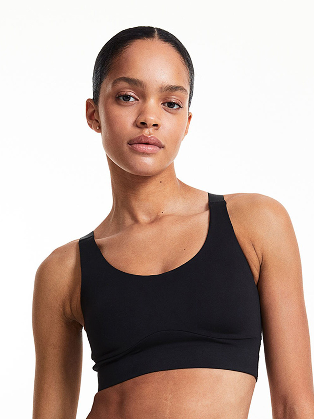 

H&M DryMove High Support Sports Bra, Black