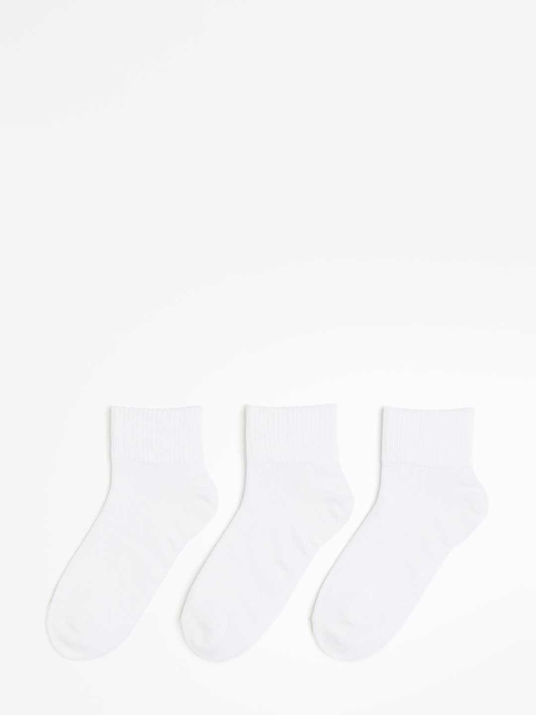 

H&M Women 3-Pack DryMove Sports Socks, White