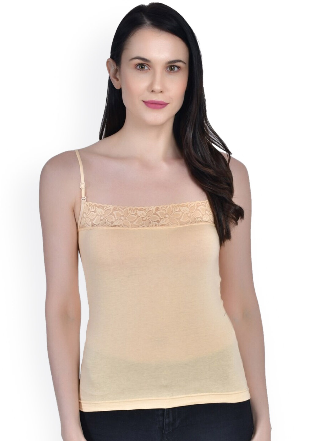 

Aimly Cotton Non-Padded Camisole, Beige