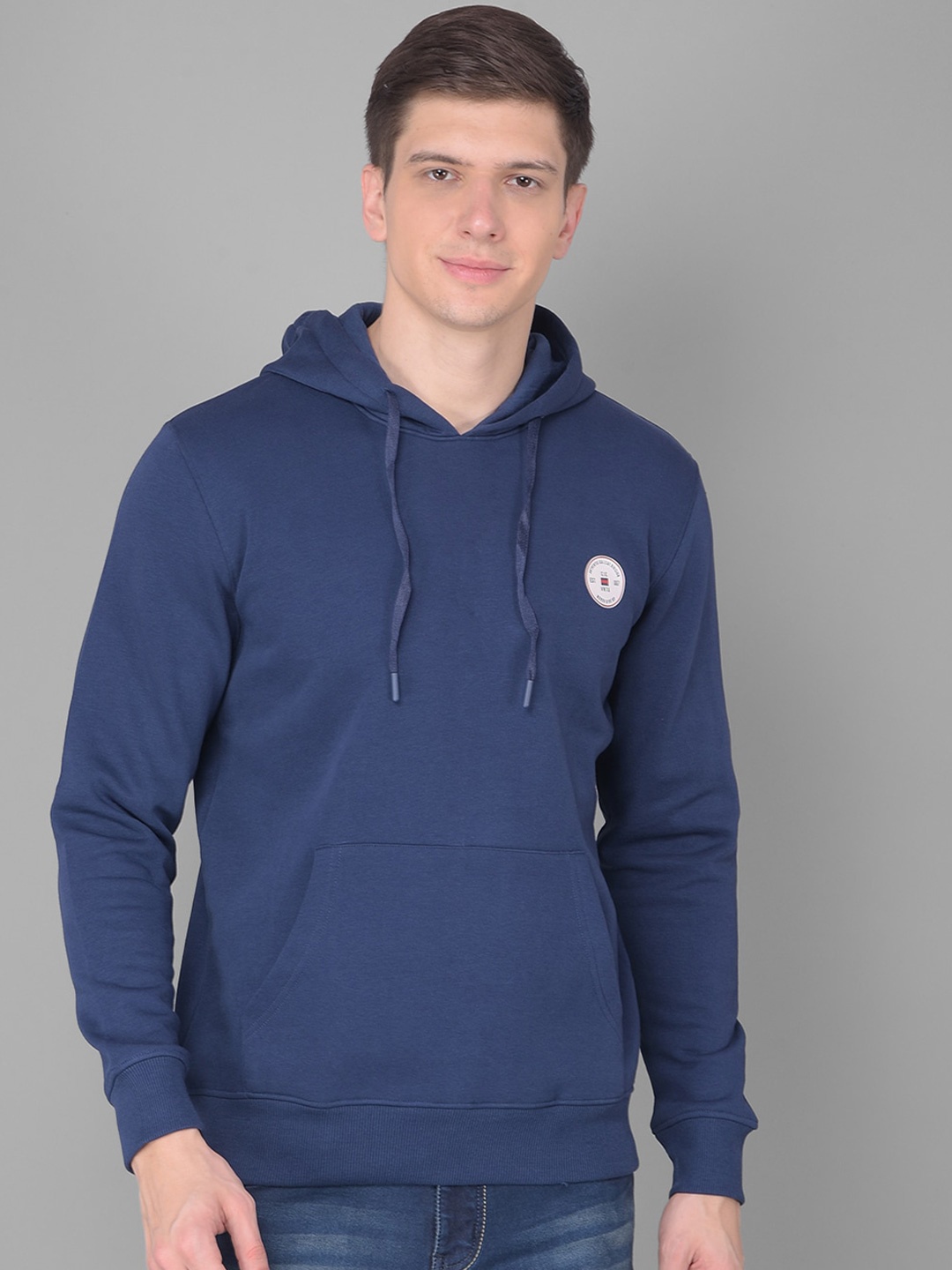 

COBB Hooded Cotton Pullover, Blue