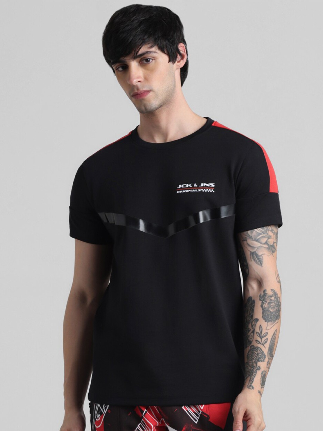

Jack & Jones Round Neck Pure Casual T-shirt, Black