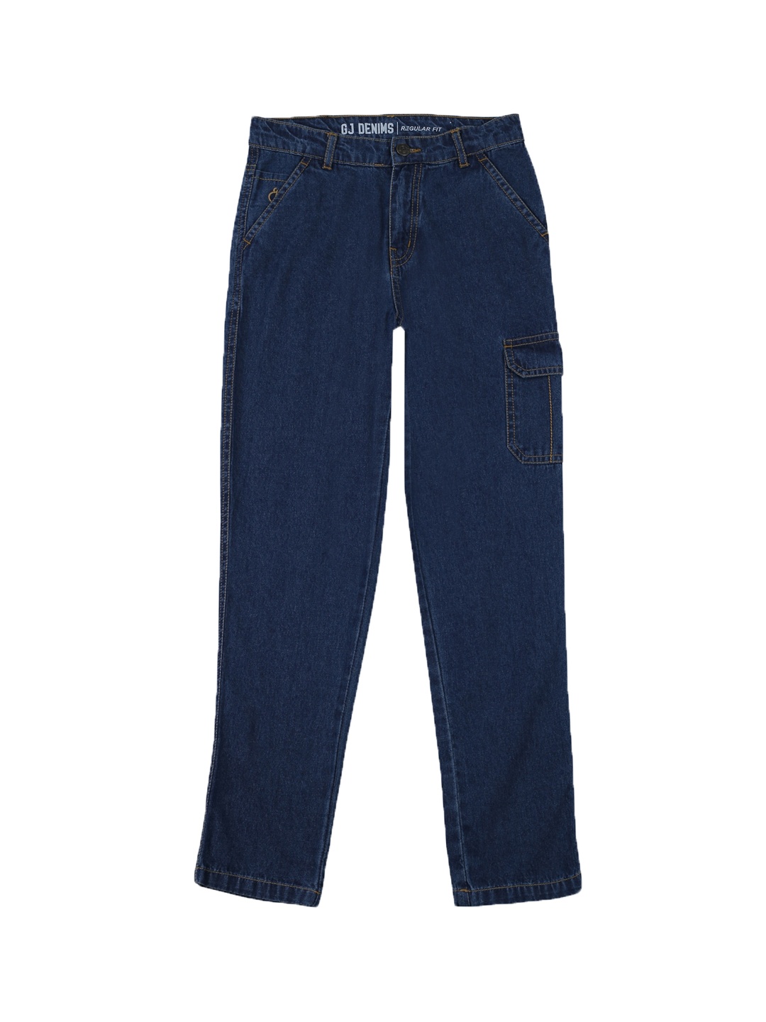 

Gini and Jony Boys Regular Fit Mid-Rise Clean Look Cotton Jeans, Blue